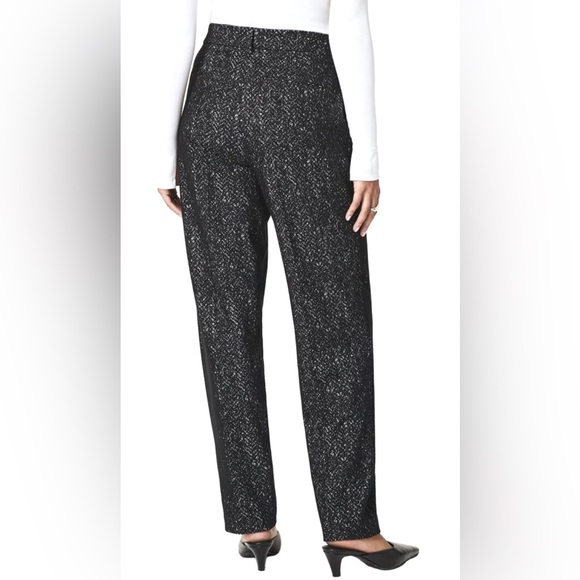 NWT Spanx Ponte Barrel Leg Pant Herringbone Black Womens 1X - Picture 2 of 9